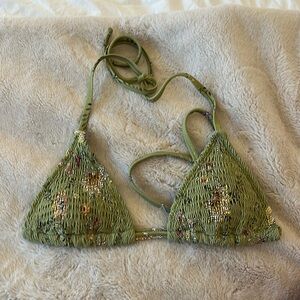 Floral bikini top